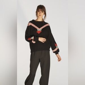 Russian Luxe Designer VILSHENKO MOSCOW wool cashemere sweater